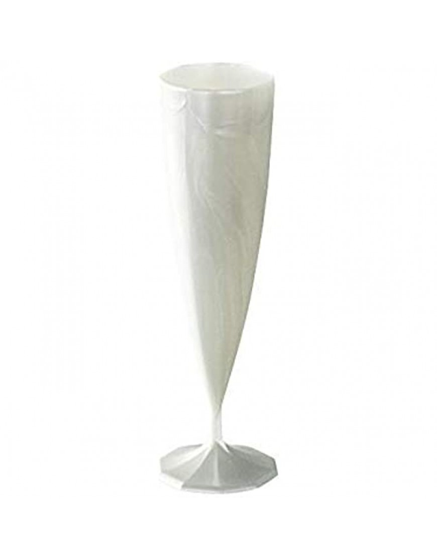 Adiserve 10 flûtes à champagne plastique réutilisables 13 cl Blanc - BH596RMQU