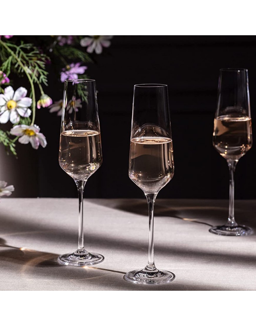 Krosno Flute Cristal de Champagne Verre | Lot de 6 | 180 ML | Collection Avant-Garde | Parfait la Maison Les Restaurants Les Fêtes | Lavable au Lave-vaisselle - BA286BVWW