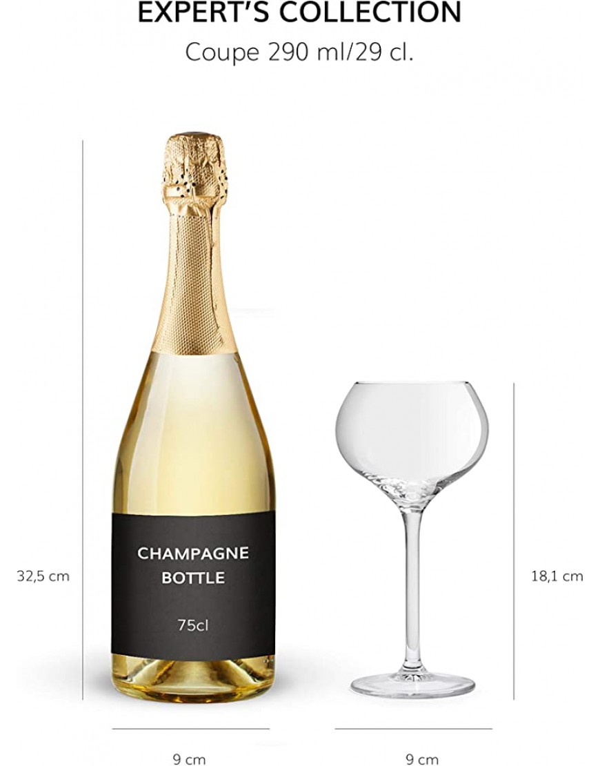 Libbey Verre à Champagne Servan 29 cl 290 ml 6 Unités Verre de luxe Vont au lave-vaisselle - BJQ2HNRUT