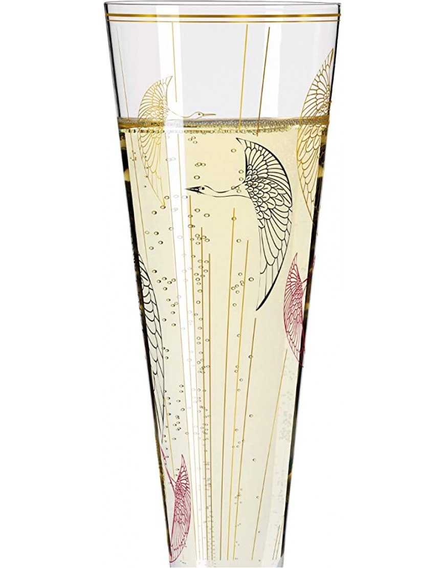 Ritzenhoff 1071018 Verre à Champagne 200 ml – Série Goldnacht n°18 – Bijou élégant avec or véritable – Fabriqué en Allemagne - BN66KLXQP