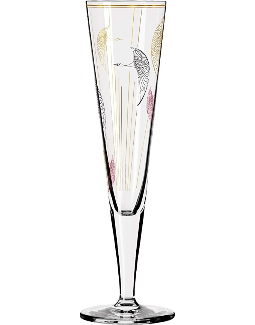 Ritzenhoff 1071018 Verre à Champagne 200 ml – Série Goldnacht n°18 – Bijou élégant avec or véritable – Fabriqué en Allemagne - BN66KLXQP