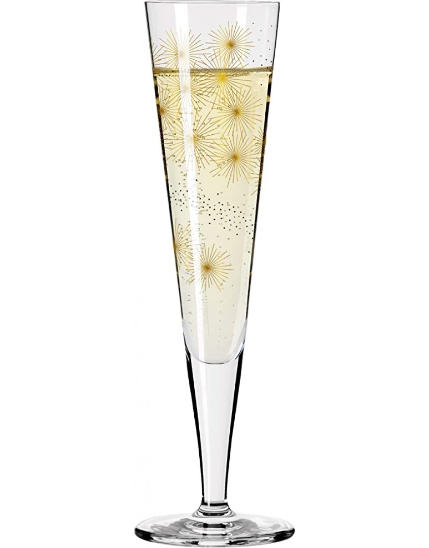 RITZENHOFF 1078267 Verre à Champagne 200 ml – Série Goldnacht N° 4 – Bijou élégant avec or véritable – Fabriqué en Allemagne - BQAJEGFOX