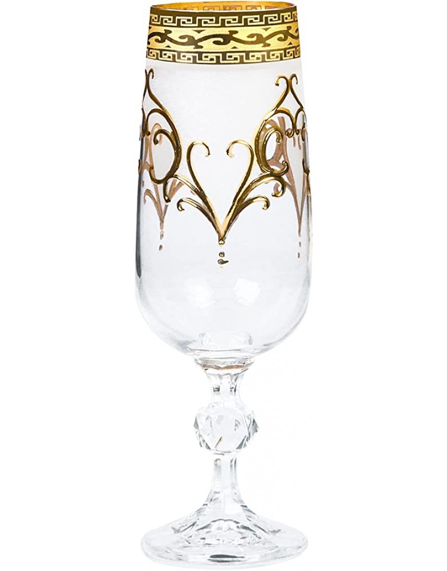 Verre à champagne en cristal de Bohême 180 ml - BKK34ESMY