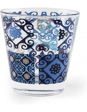 Excelsa Maiolica Blue Lot de 3 verres à eau verre 25 cl 65044 - BMBKNXLXK
