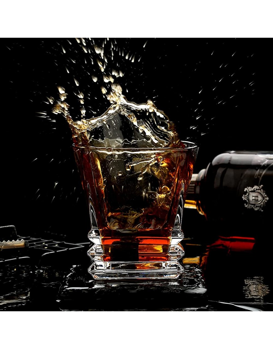 exreizst Whisky Stone Coffret Cadeau Verre à Whisky et Pierre Granit Ice Whisky Rock-Scotch Whisky Bourbon Whisky Glass Men's Best Drinking Gift Father Mari Birthday Party - BQK7QESKT