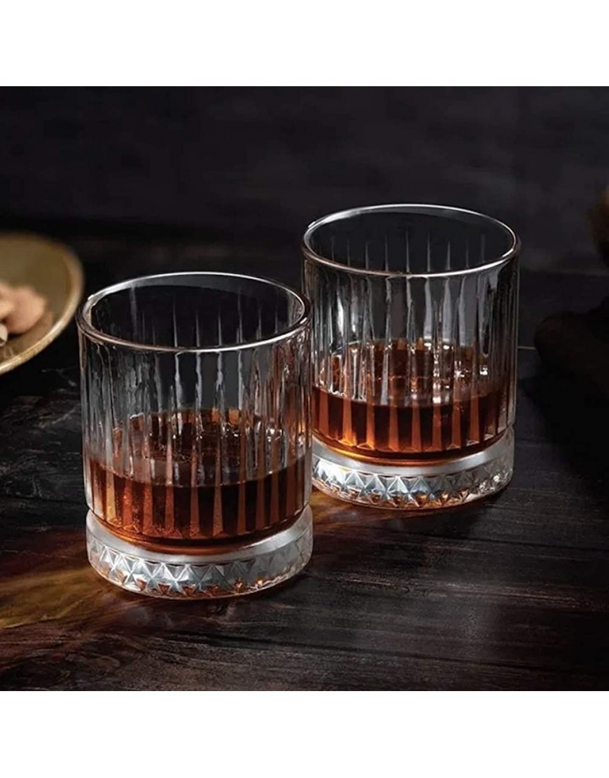 Pasabahce Elysia 520014 Lot de 4 verres à whisky au design rétro et cristal 210 ml - BH2W5PBTZ
