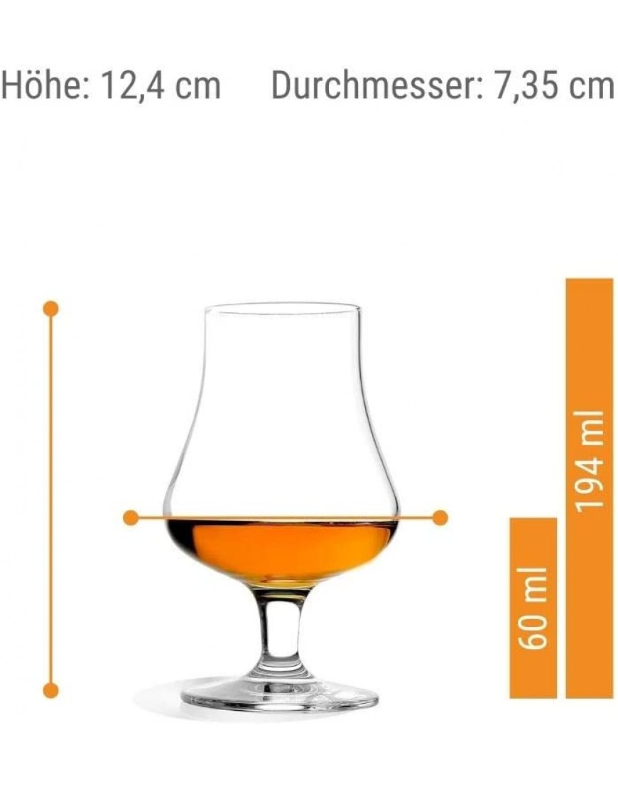 STÖLZLE LAUSITZ Verre à dégustation 180ml I Service de 6 verres à whisky I Verre en cristal sans plomb I Verre à scotch de qualité I Passe au lave-vaisselle I Verres les pour grandes occasions - B57QMAFQC