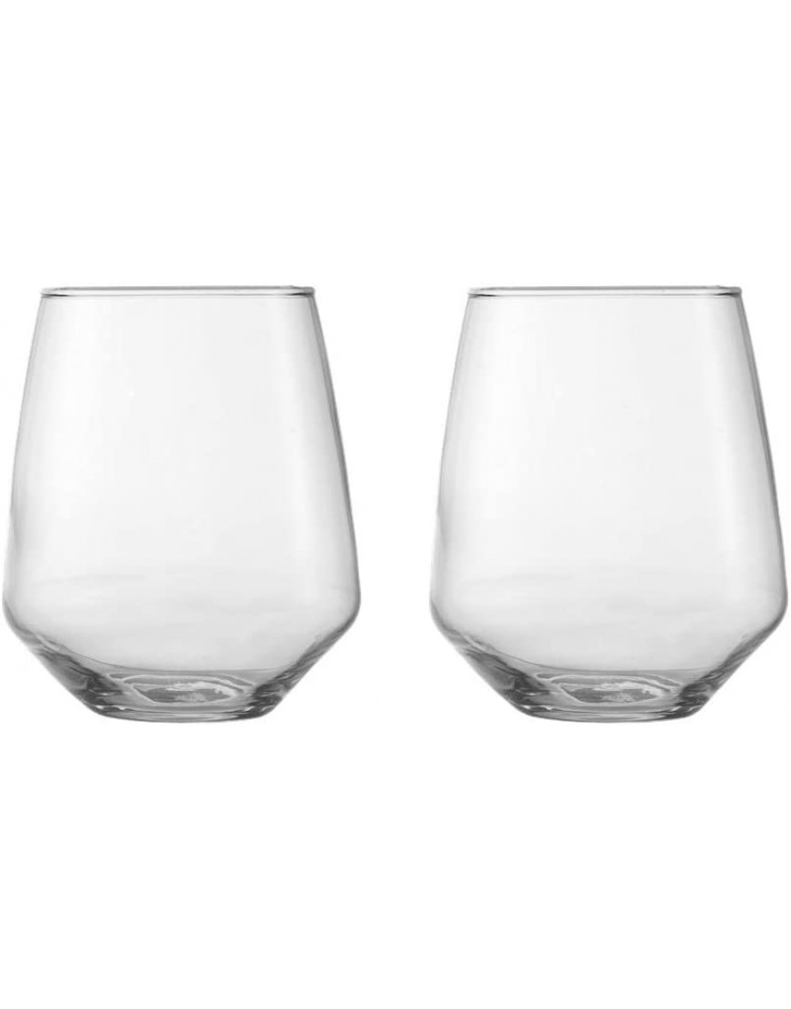 Topkapi McDalford Lot de 2 verres à whisky transparents avec effet gyroscopique pour whisky cocktails jus eau boissons H ~ 10,6 cm ~ 420 ml - BD85DVGPK