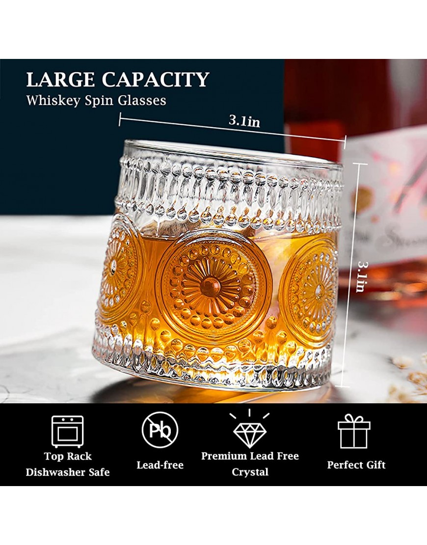 Verre à whisky 250 ml Verre à whisky japonais rotatif sans plomb Boîte cadeau pour scotch bourbon whisky etc - B79V1MFNT