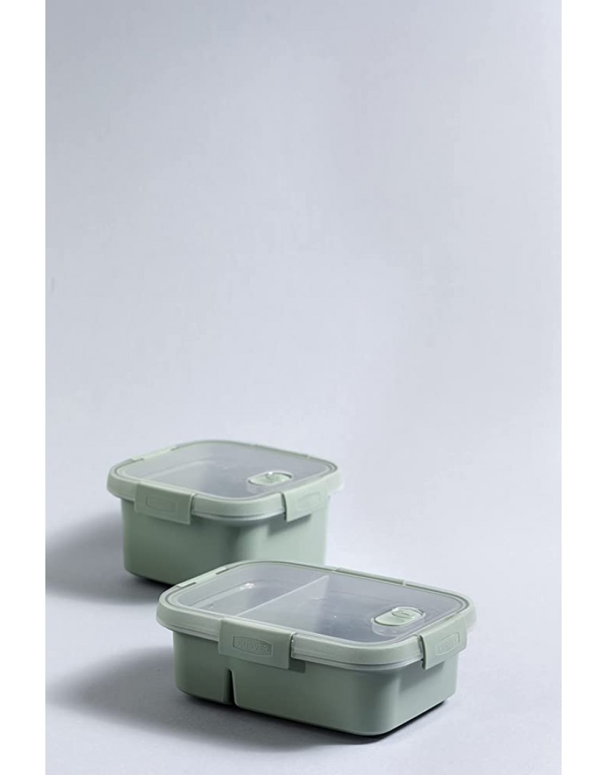 CURVER 249947 Boîte de Conservation Lunch Box Carree 1,1L avec Couverts-Recycle Smart ECO Line - B6D2WMNAM