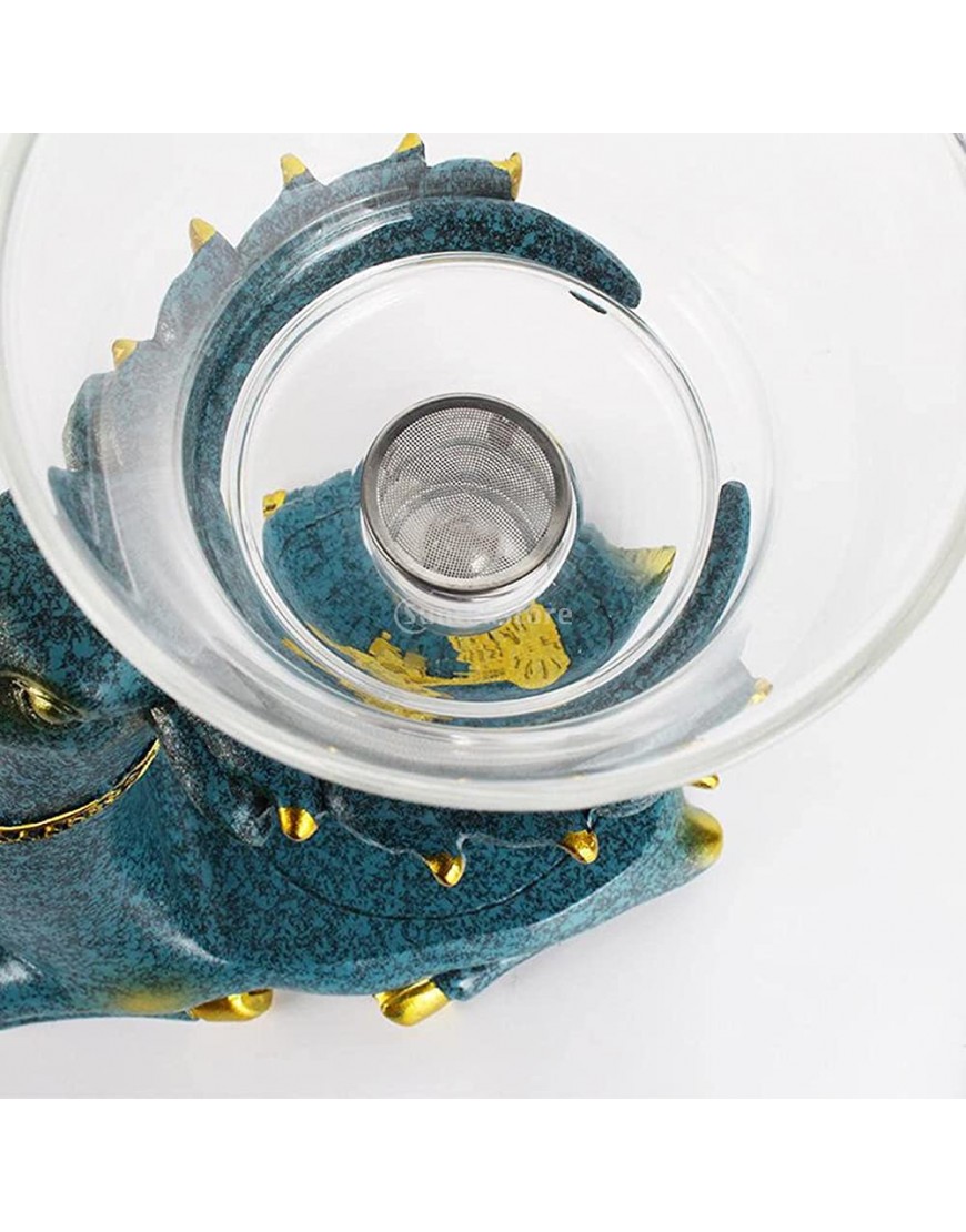 RultSng Kungfu Glass Tea Set Diversion d'eau Magnétique for La Cuisine Infuseurs Lâches Bouilloires Cuisson Tea Maker Lunettes Théière Magnétique Set Color : Blue - BWBAWOLEY