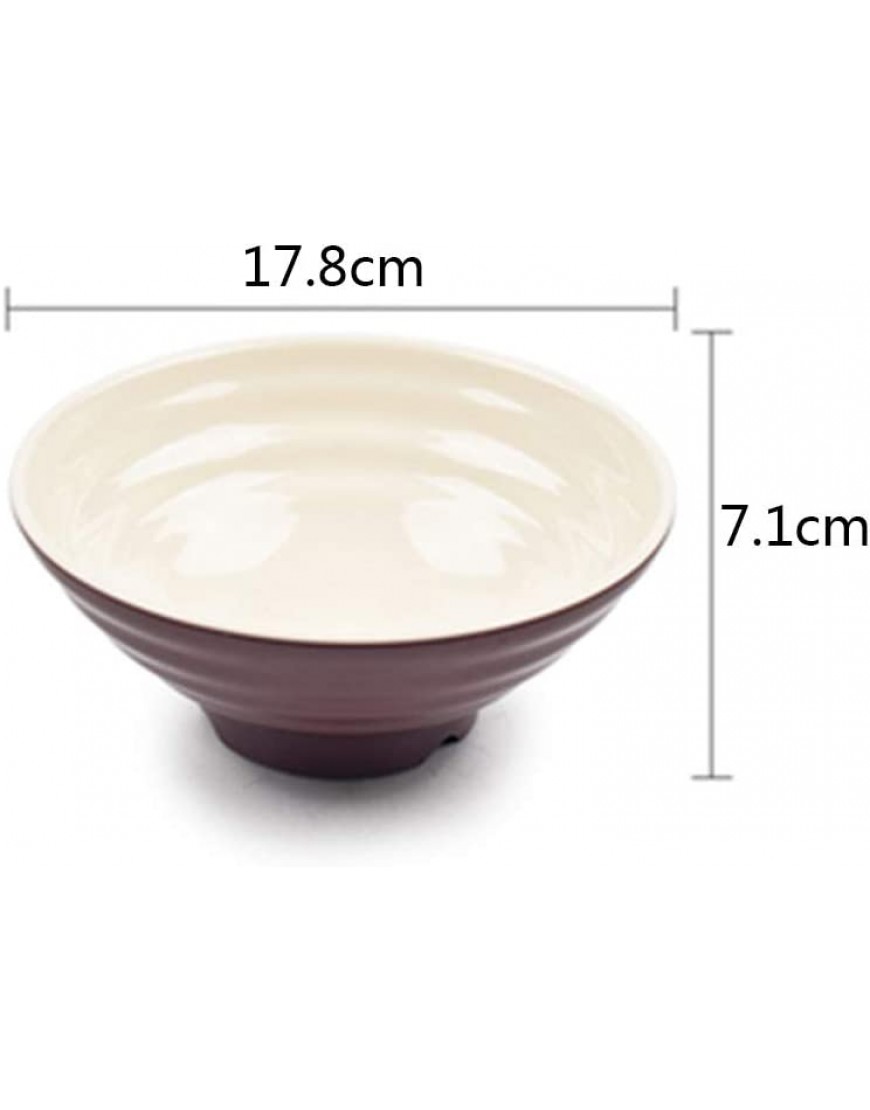 Bol De Soupe Bol De Bol Bol En Mélamine Imitation Porcelaine Vaisselle Japonaise Bol De Nouilles De Boeuf Commercial Bol En Plastique Domestique Color : Beige Size : 17.8 * 7.1cm - B8K71IAEI