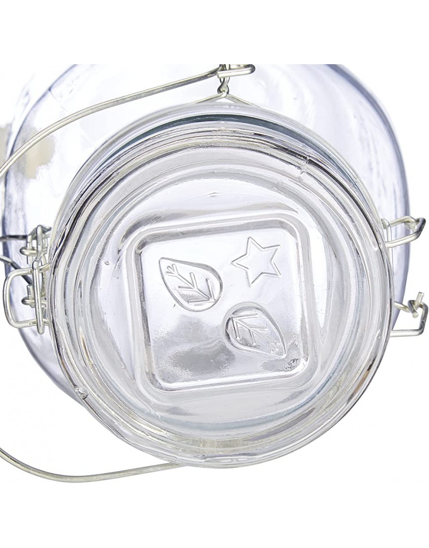 Relaxdays 10023414 Distributeur 4 L 4 limonade carafe verre robinet retro fontaine boisson transparent plastique fer 1 élément - BN77MOZOA