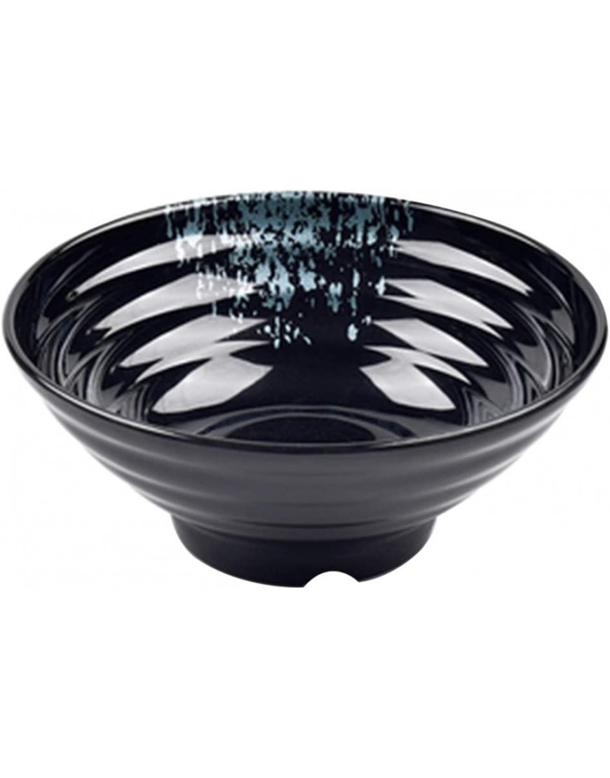 Seau Bol Mélamine Bol Imitation Porcelaine Vaisselle Japonaise Bol En Plastique De La Soupe Bol Anti-dérapant Antibrûlure Color : Black Size : 18.9 * 7.6cm - BJVWNXZQA