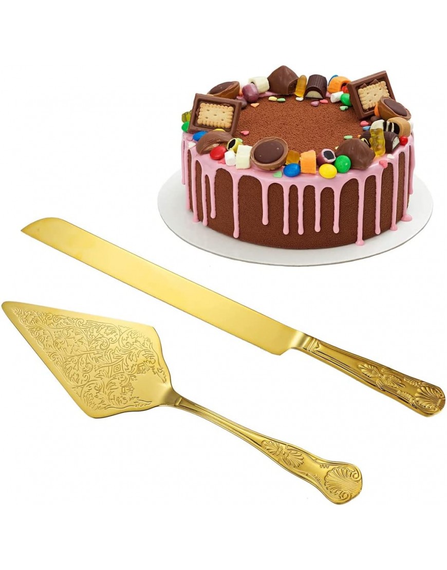 YOFAPA Pelle à gâteau en acier inoxydable : serveur à pâtisserie de mariage ergonomique portable serveur à tarte avec cutter - BD5V2WIEN