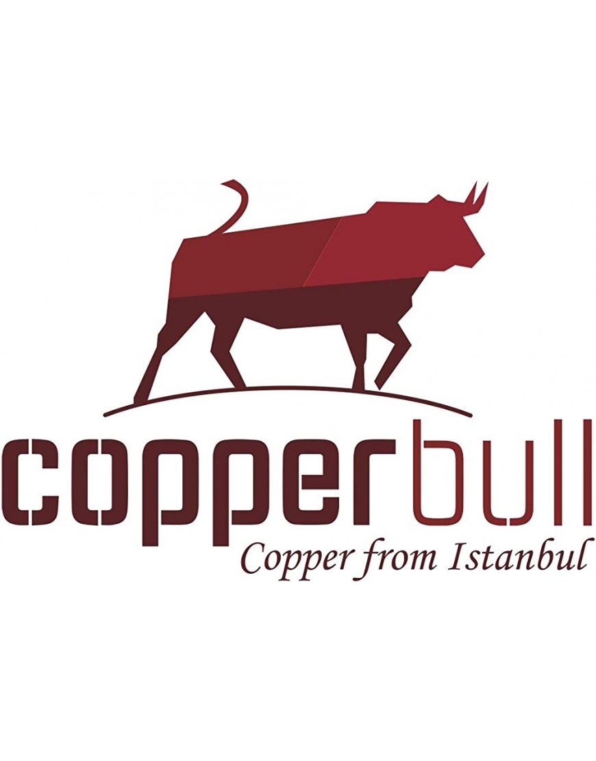 CopperBull Cafetière Cezve Ibrik Briki en cuivre martelé massif avec poignée en bois Grande taille 425,2 g Gravée. - B2KKEQAYS