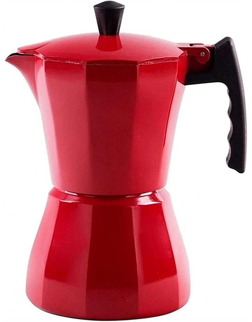 Eastbon Machine à café en Aluminium Machine à café en Aluminium Pot de Conserve 150ml 300 ML Outil de Cuisine de poêle Couleur: Rouge Taille: 300 ML Color : Red Size : 300 ML - B7NAWYFSV