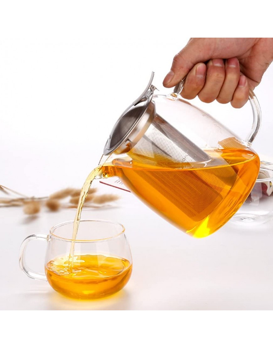 Grande théière transparente Toyo Hofu en verre résistant à la chaleur Avec infuseur en acier inoxydable pour feuilles de thé 1 200 ml transparent 1200 ml - B8DQ5RGDP