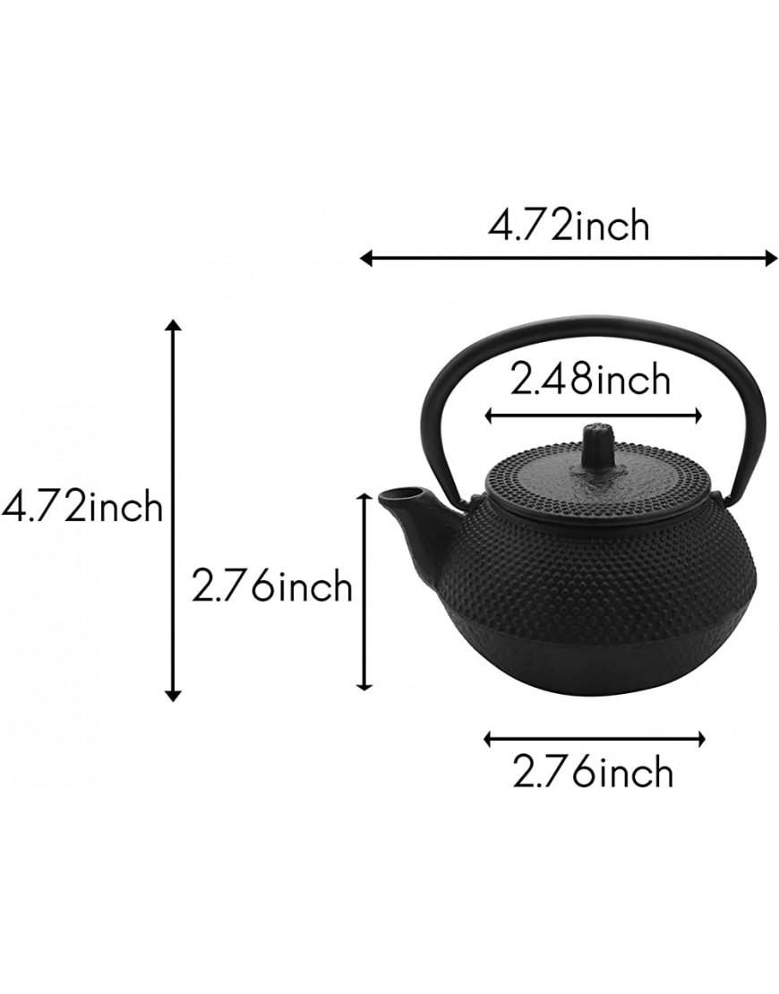 Liseng Théière en fonte de style japonais avec infuseur qui va sur la cuisinière pour café thé noir thé fleur puer - BN39DHGHP
