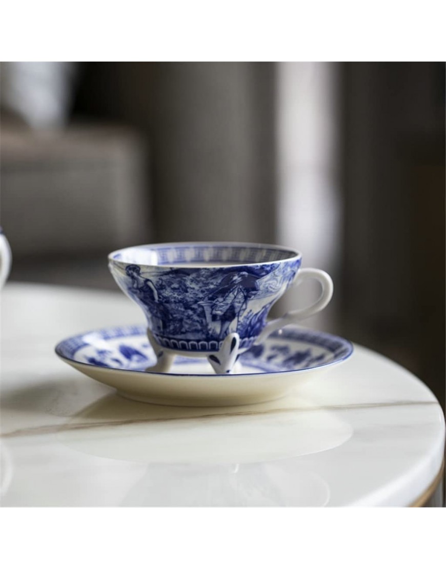 WALNUT Tasse de café Britannique Set rétro de thé de l'après-midi Set de Tasse de thé Noire Tasse de thé Cramer Creamer Sugar Pot Pot Fournitures Color : A Size - BMQBWFAIT