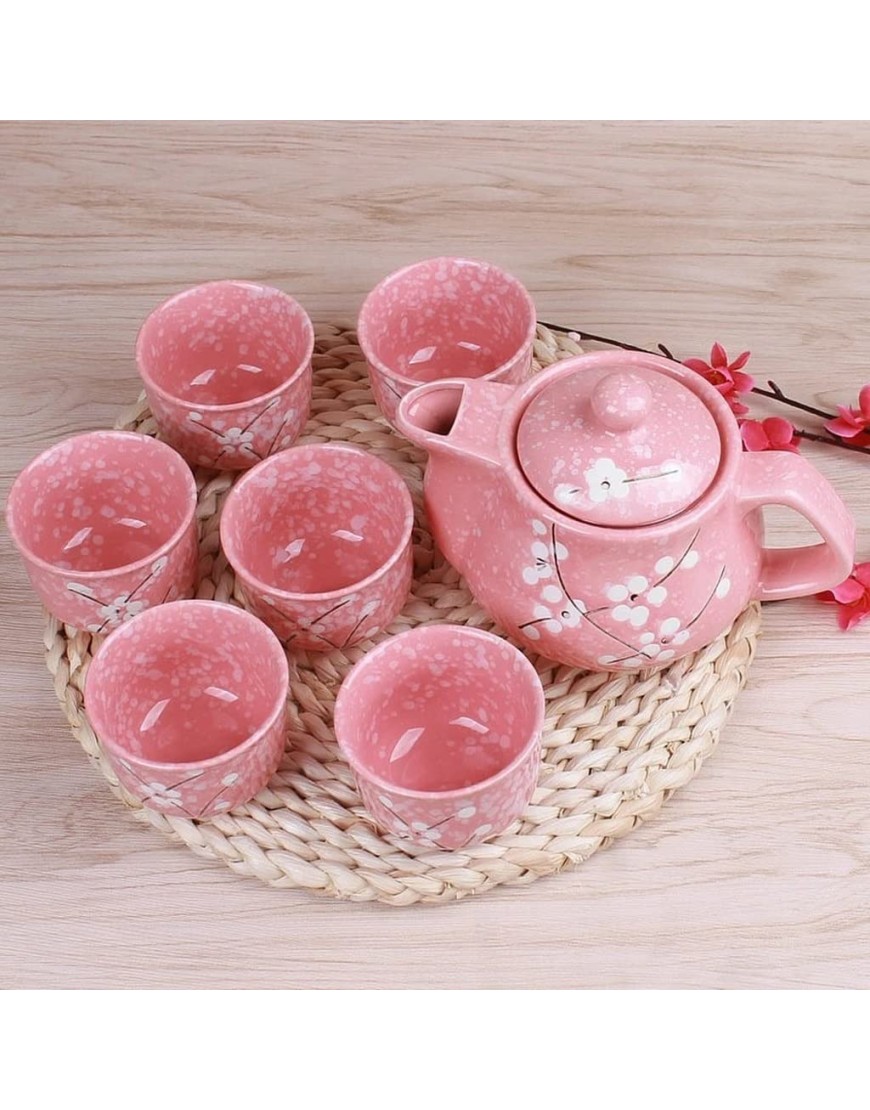 XIULAIQ Théières en fleurs de cerisier japonais Set 1 Pot 6 tasses Céramique Boissons à boissons Tea Pot Maison Bureau Tea Ensemble Kettle Color : Pink Size : One size - B2QH9EMDI