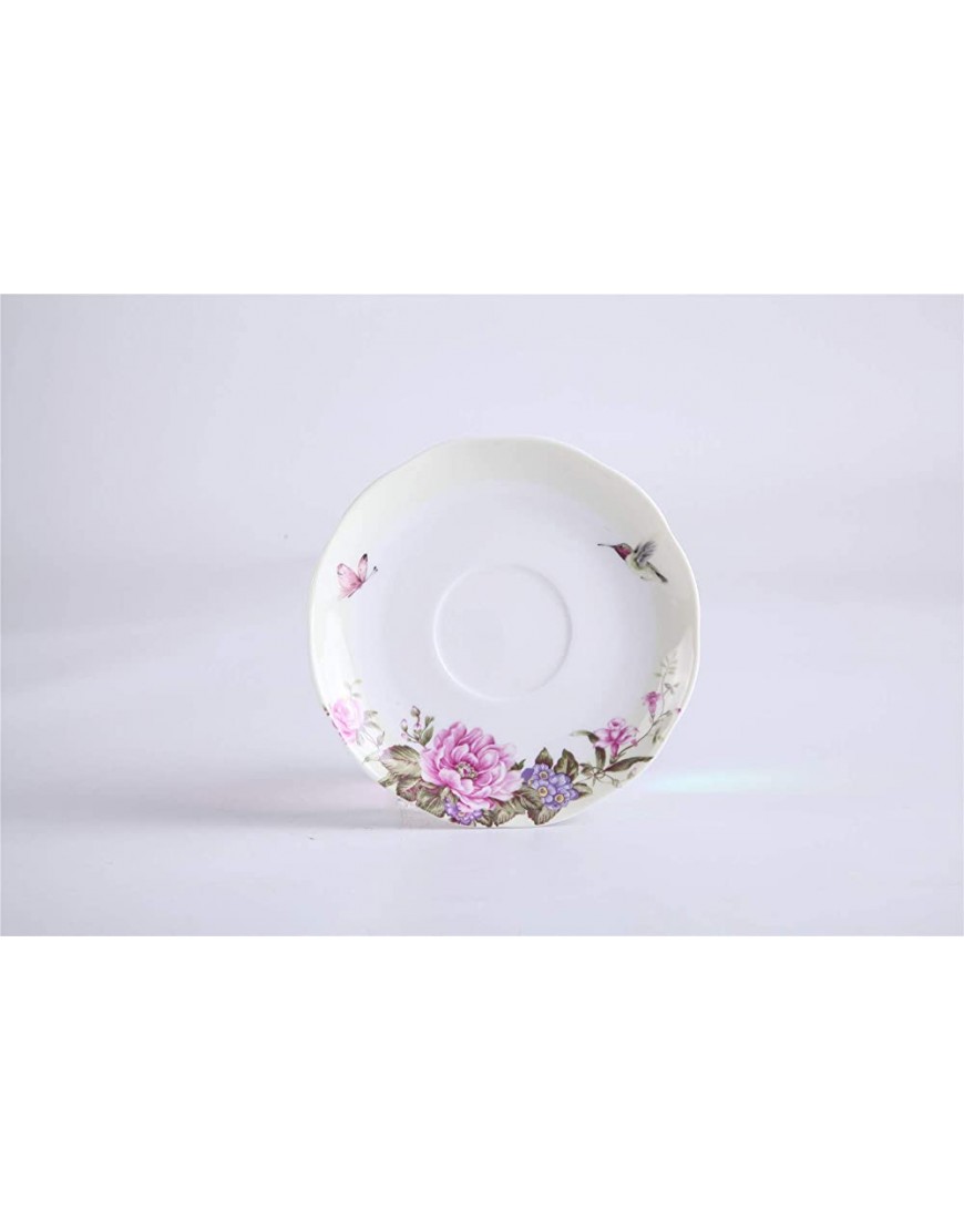 Ensemble de théière tasse et soucoupe en porcelaine pour une personne à motif floral boîte cadeau - BQA1HETYJ