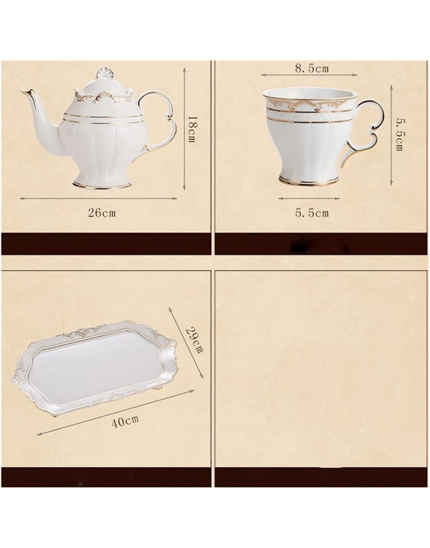 Service à thé nordique doré avec plateau Pour thé eau café théière fournitures de cuisine - BM335NNRT
