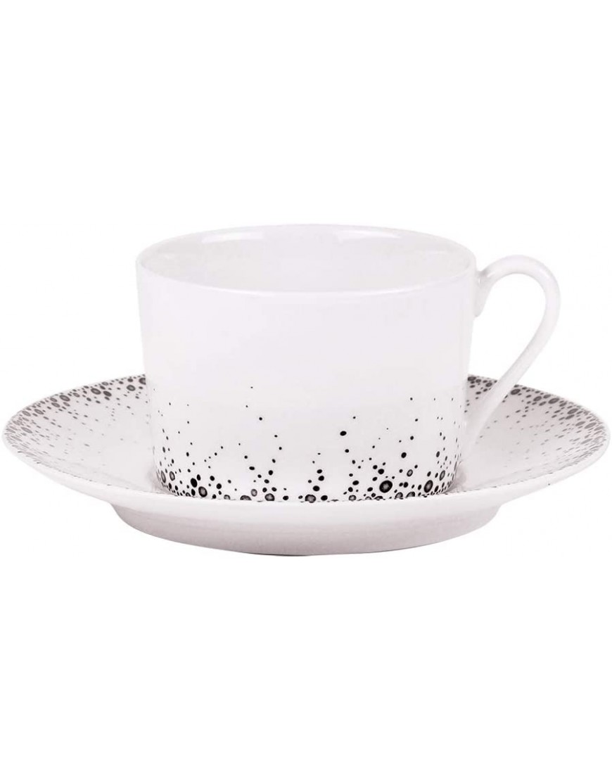 Table Passion Tasses à thé et sa sous-tasse boréalis gris 22 cl lot de 6 - BH587HLEO