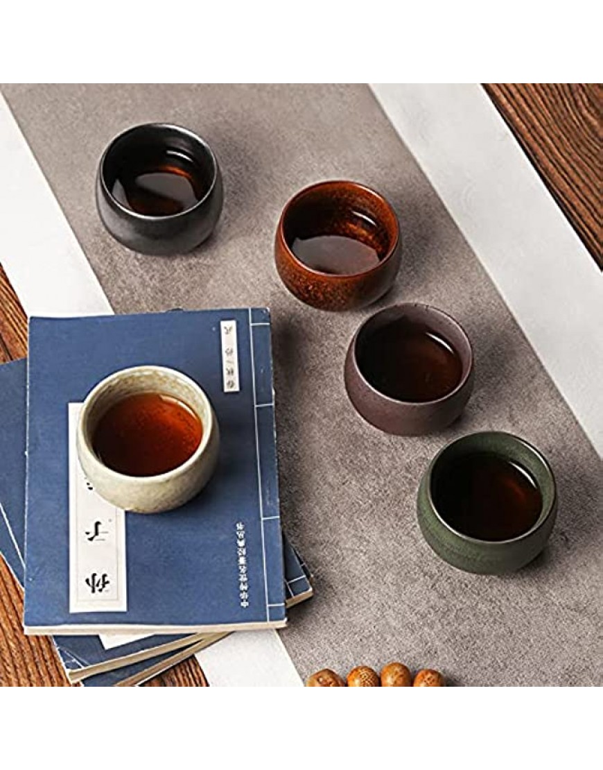 Tasse à thé en céramique Service à thé Kungfu Tasse à thé au vin de Sushi à saké Froid kit de théière Traditionnelle Gongfu pour Les Amateurs de thé Chinois Lot de 4 Coffret Cadeau - BDKD6RPME