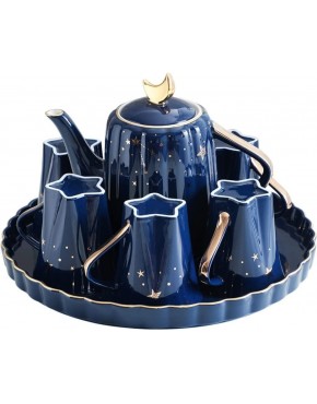 ERGUI Tasse de café en céramique en céramique européenne Bleue Color : A Size - B5H12RCOJ