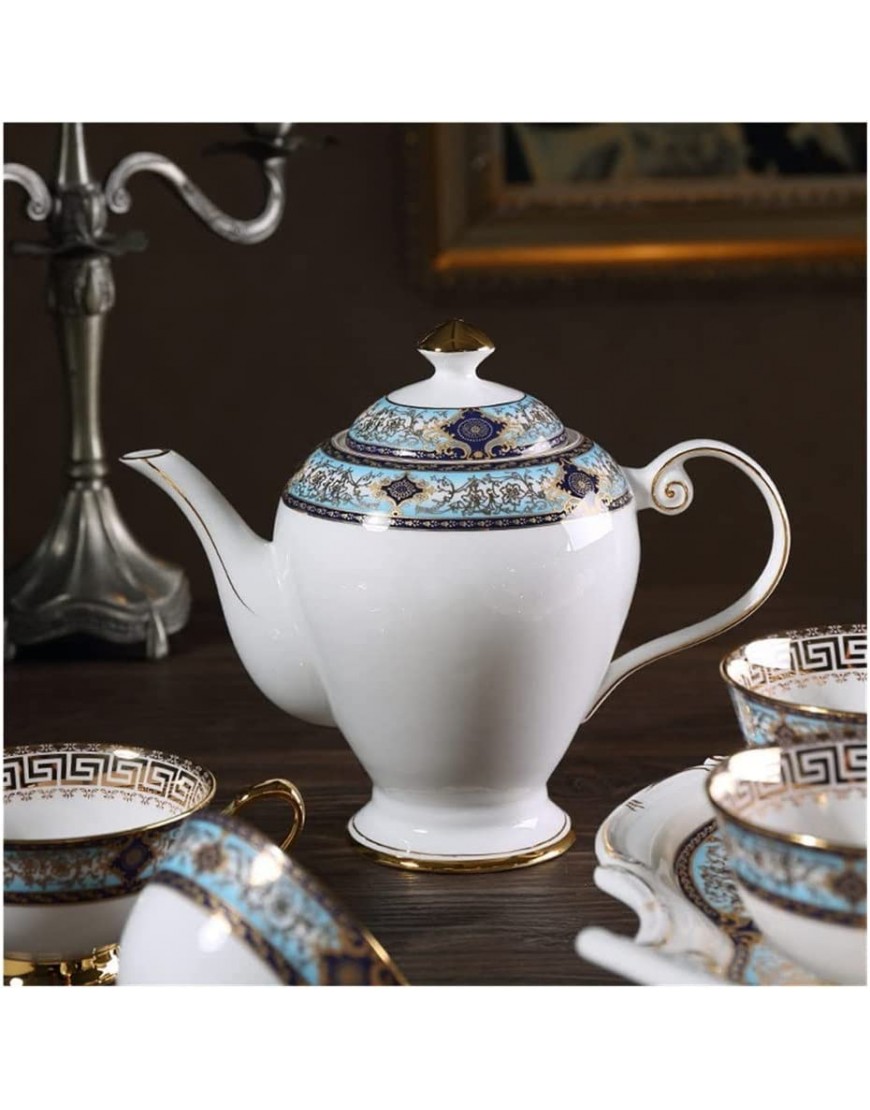 Palace European Bone China Service à café en porcelaine anglaise de haute qualité exquise en céramique avec tasse à thé et plateau - B59M2MHJK