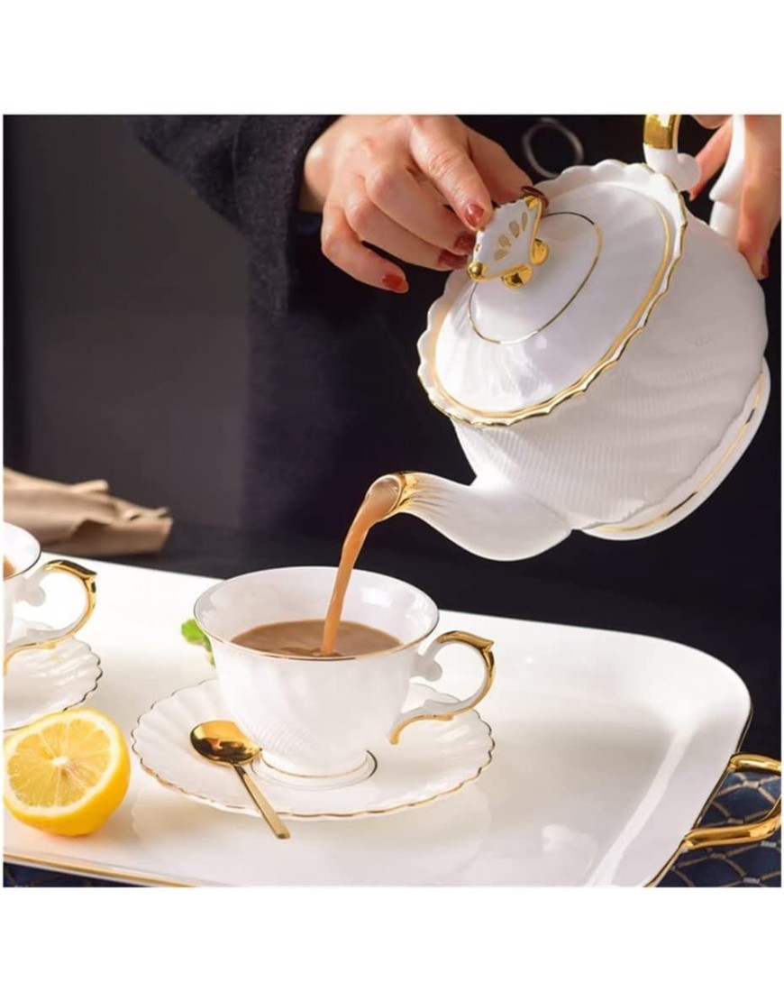 Service à café de luxe nordique en porcelaine anglaise avec plateau Cadeau de pendaison de crémaillère couleur : B - B5BQWREUZ
