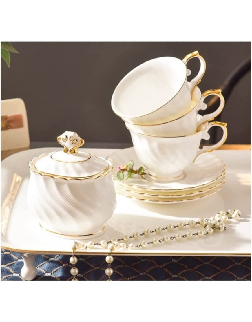 Service à café de luxe nordique en porcelaine anglaise avec plateau Cadeau de pendaison de crémaillère couleur : A - BVN3DGLFJ