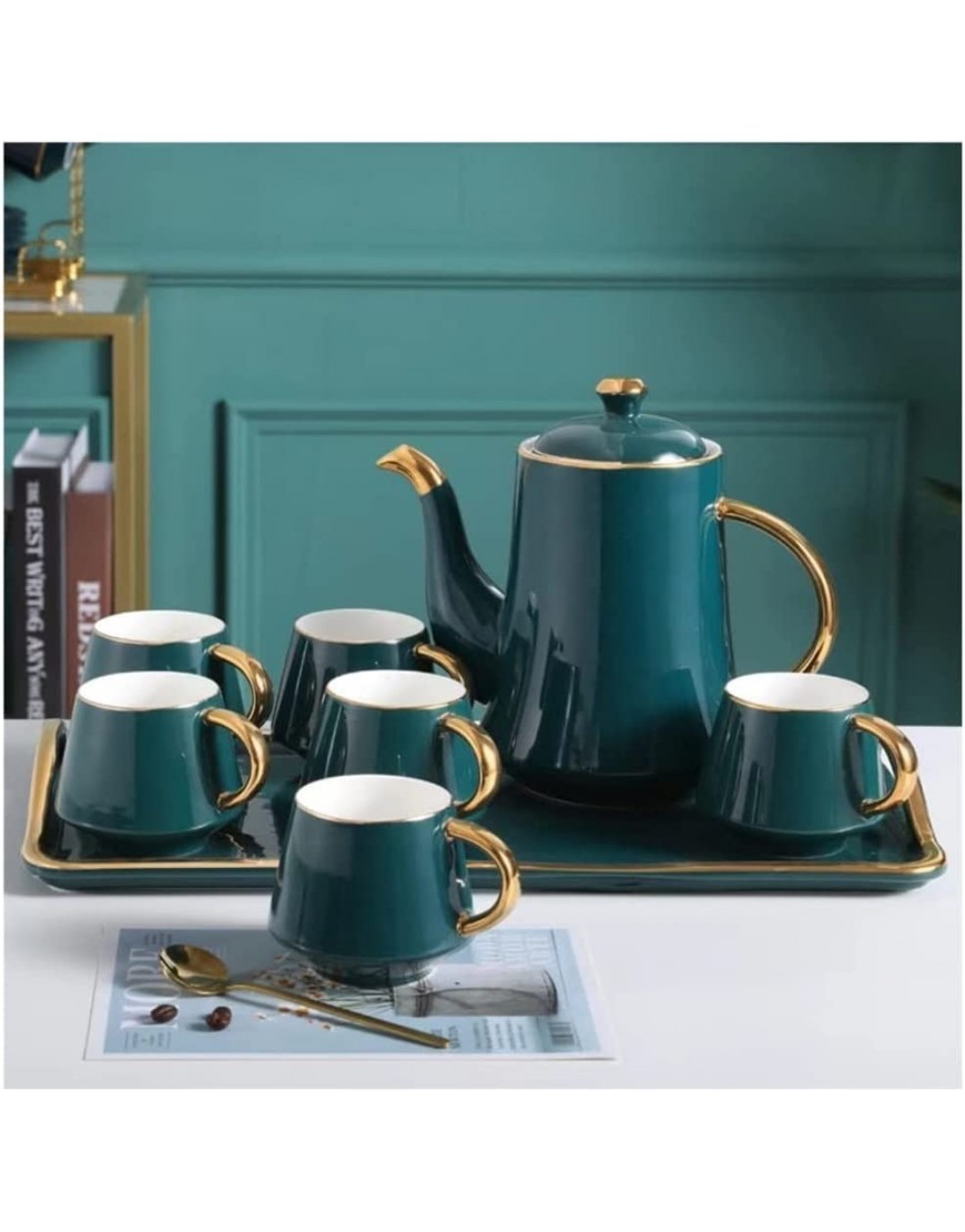 Service à thé en céramique 8 pièces style nordique en porcelaine émaillée pour café et thé - BK9B4VJDG