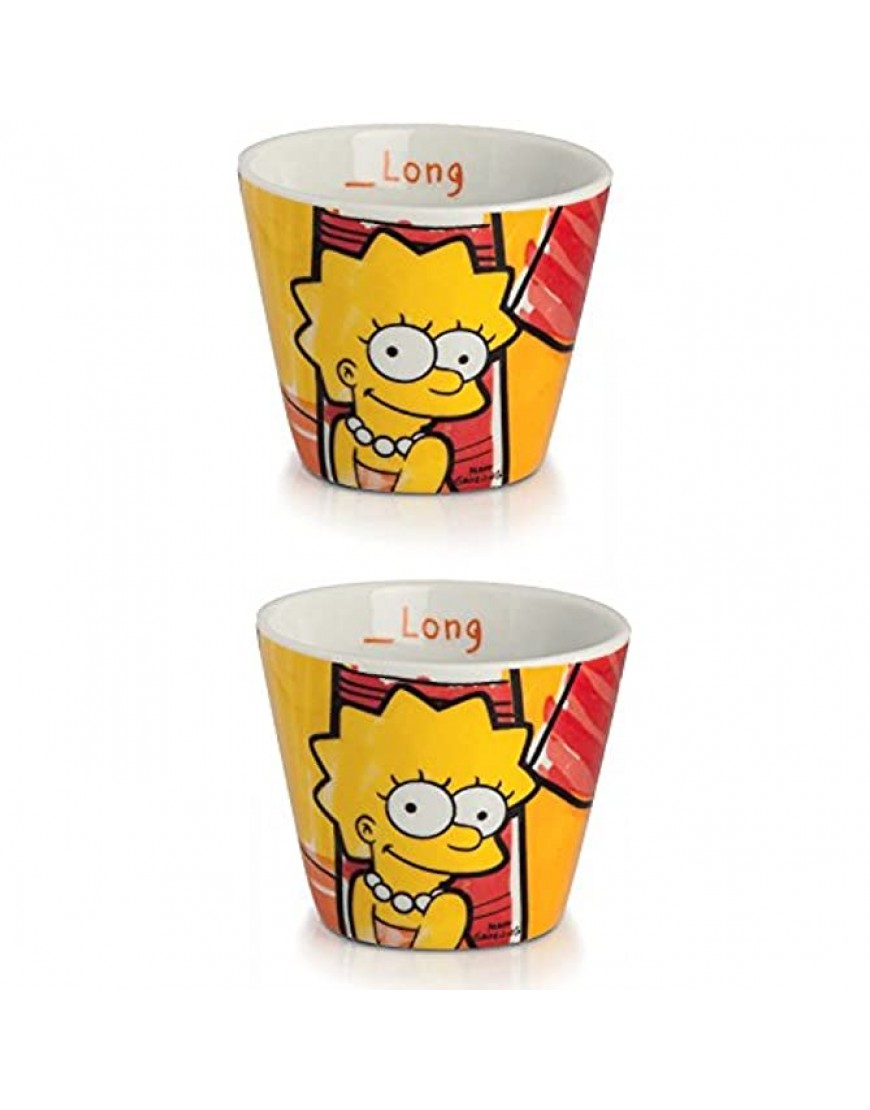 The Simpsons pts83 2S gobelets à café modèle Lisa Porcelaine Multicolore 2 unités - BJ6KQNFBR
