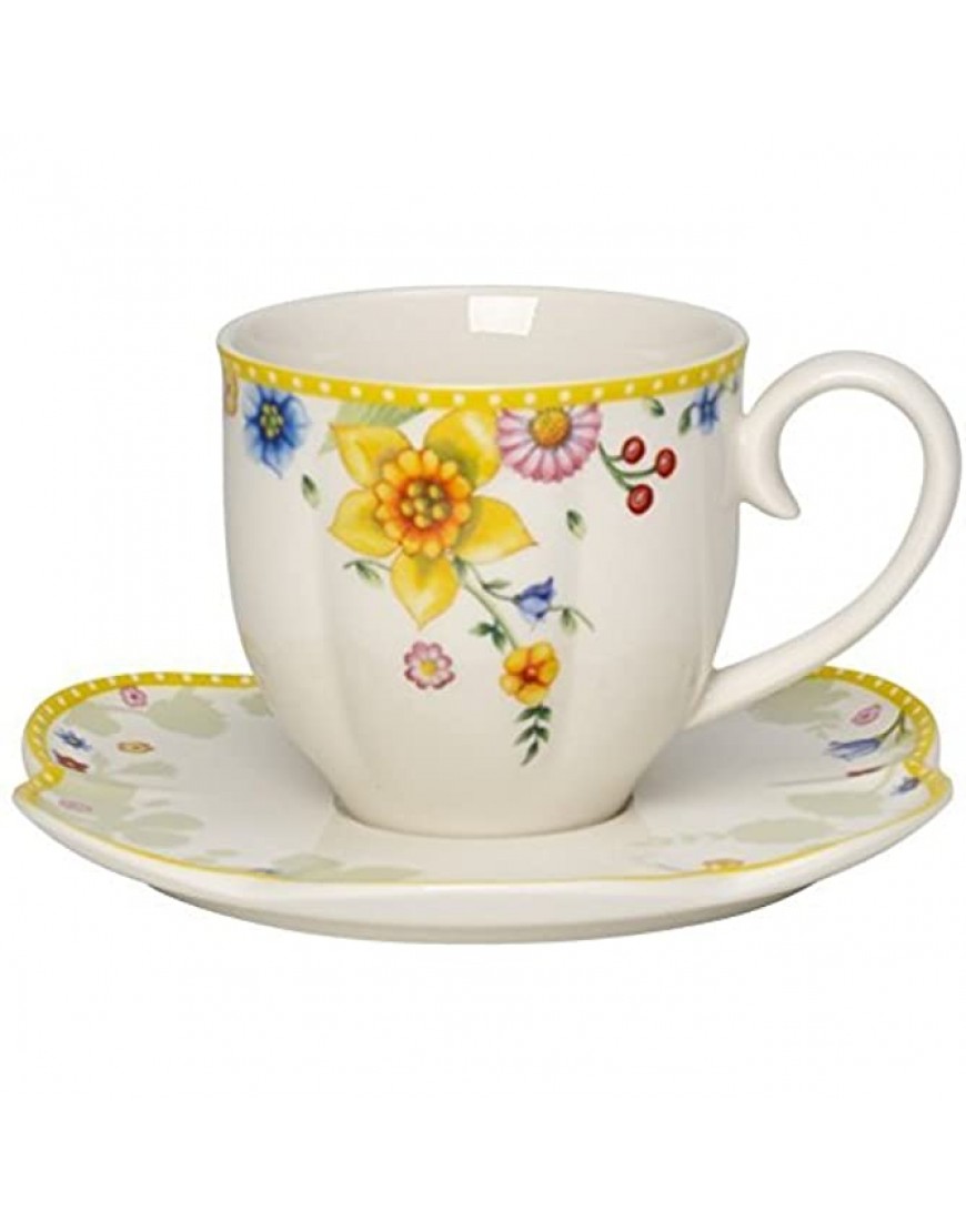 Villeroy & Boch Spring Awakening Tasse à café avec Assiette 2 pièces Porcelaine Multicolore - BH9E5EOUI