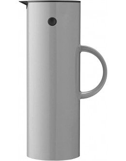 Stelton EM77 Carafe Isotherme Thermos à double paroi pour boissons chaudes ou froides Pot à thé et à café avec insert en verre design nostalgique 1,5 Litres Gris clair - B14HBXEVK