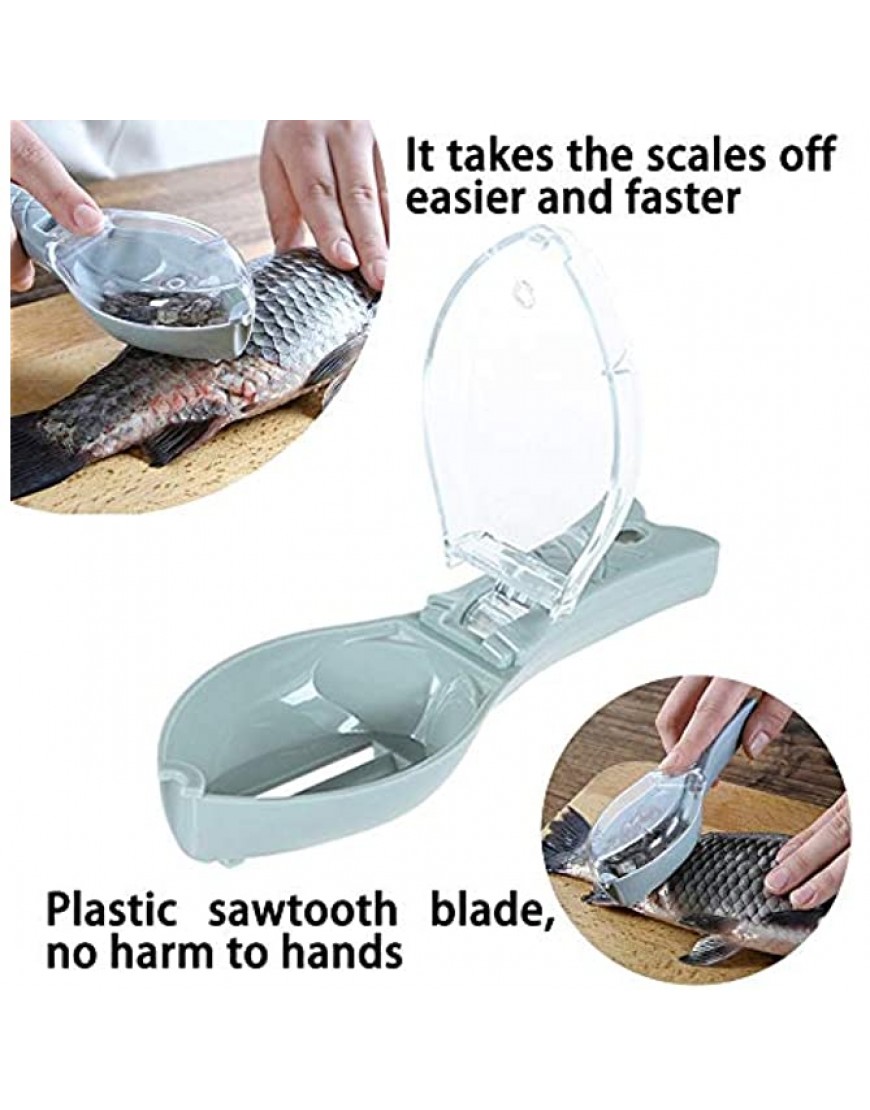 Nettoyant en plastique pour écailles de poisson avec bouchon pour nettoyage rapide - BKQQEIHXX