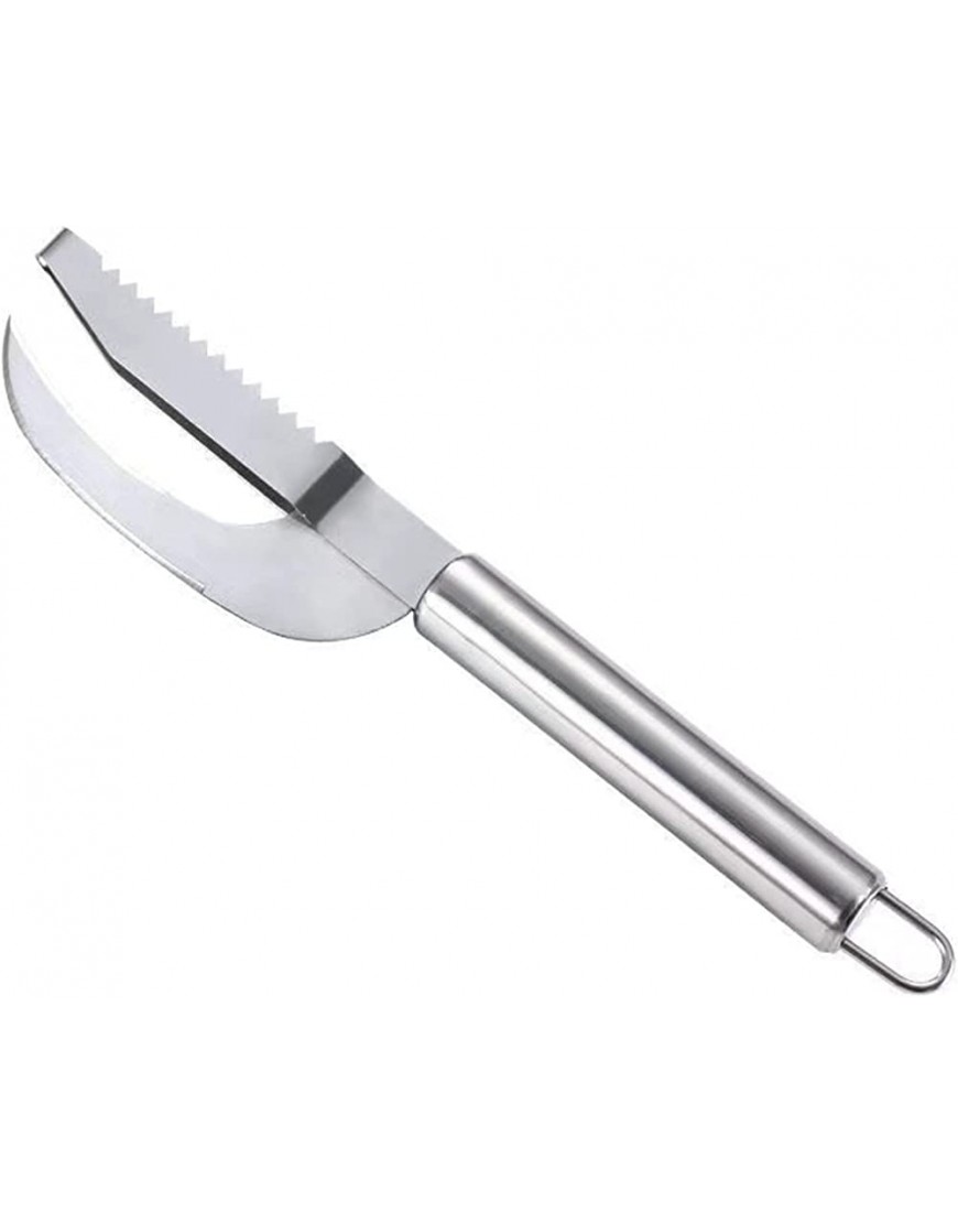 Outil 3-en-1 de coupe de couteau d'écaille de poisson brosse de décapant d'écaille de poisson d'acier inoxydable avec la dent de scie pour des outils de nettoyage de poisson de cuisine 1 pièce - B1W78VODX