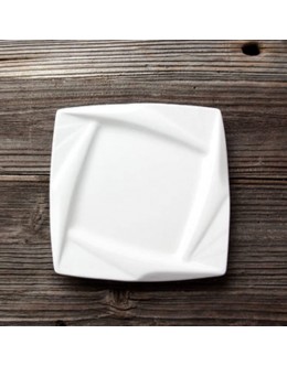 WAQAM Kaléidoscope carré Plaque de céramique Porcelaine Hospitalité Plaque Couverts for apéritifs pâtes et pâtisseries Color : A Size : ONE SIZE - BMH9MAALL