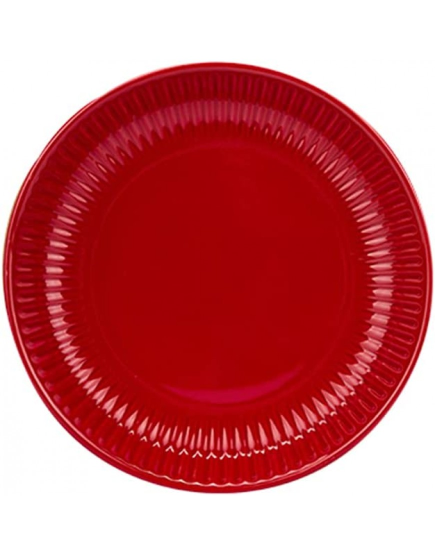 XIN CHANG LWH Assiettes Rouges Plaques De Logement De Four Créatif Rond Stop Plaques De Pâtes Salades Gâteaux De FromageSize:25.5CM - B8VMWOVAU