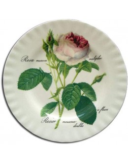 L'assiette à dessert 20 cm Redoute roses. Roy Kikham - BMWHNMRHA