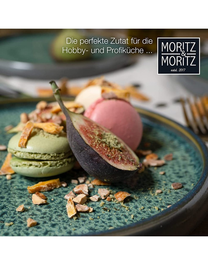 Moritz & Moritz Lot de 4 petites assiettes en grès de 21 cm Assiettes à dessert assiettes à gâteau assiettes à petit-déjeuner Set de vaisselle pour servir - B6DKJAOAG