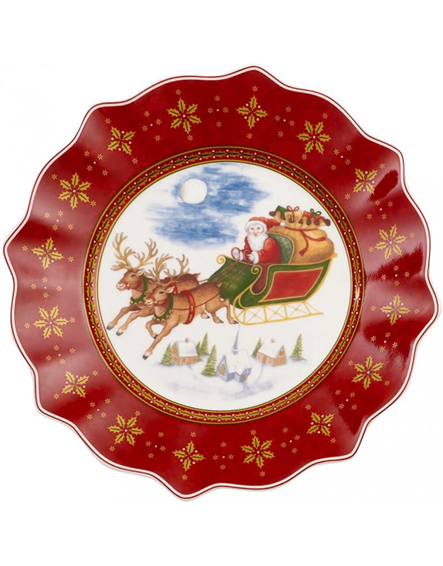 Villeroy & Boch Annual Christmas Edition Assiette 2018 24 cm Porcelaine Rouge - B1H4KVKOF