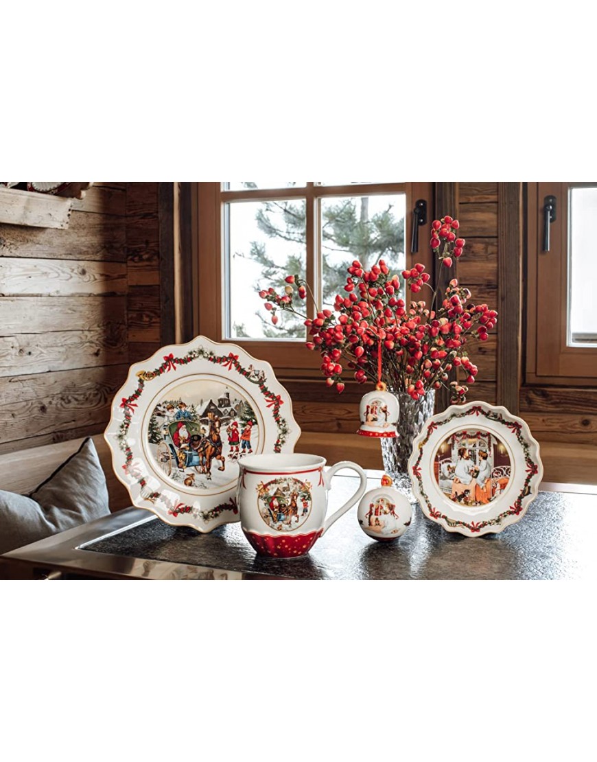 Villeroy & Boch - Annual Christmas Edition assiette de l’année 2022 23,5 x 23,5 x 3 cm porcelaine Premium pièce de collection 14-8626-2646 - B27KKUUVC