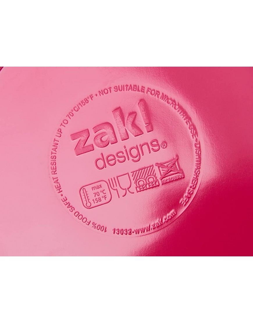 Zak Designs 1333-4550 Sweety Set de 4 Assiettes à Dessert Framboise 14 cm - B1JM7OFFT