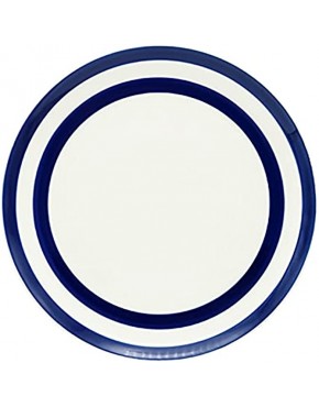 Assiette à dessert rayée bleu et blanc 20 cm - B52AVVZMZ