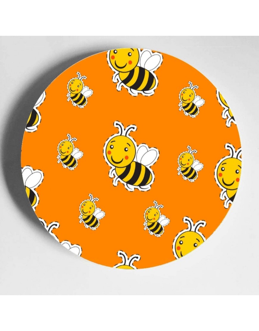 Assiettes décoratives d'abeille et de ruche de coeur de fleur de miel pour la plaque de céramique de cuisine - BB5A8GEMY