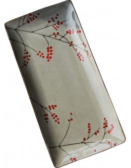 Mzxun Style japonais four céramique occidentale plaque de sushi plaque vitrée longue bande - BEVQKNXDY