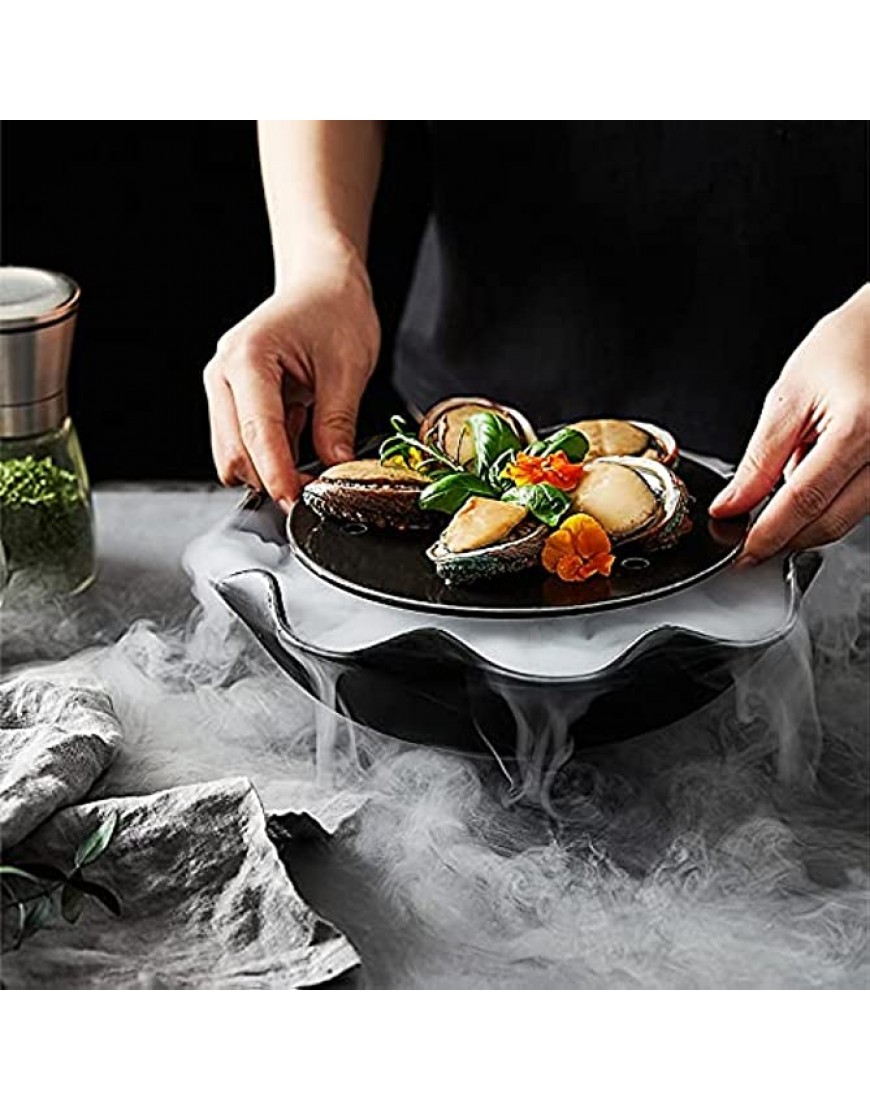 YUZHUKUNGMZ Plaque de portion de nourriture Plaque en forme de fleur en céramique avec une plaque à dîner à double couche vous pouvez mettre des fruits des légumes des bonbons des aliments occiden - BMVMBCWFD